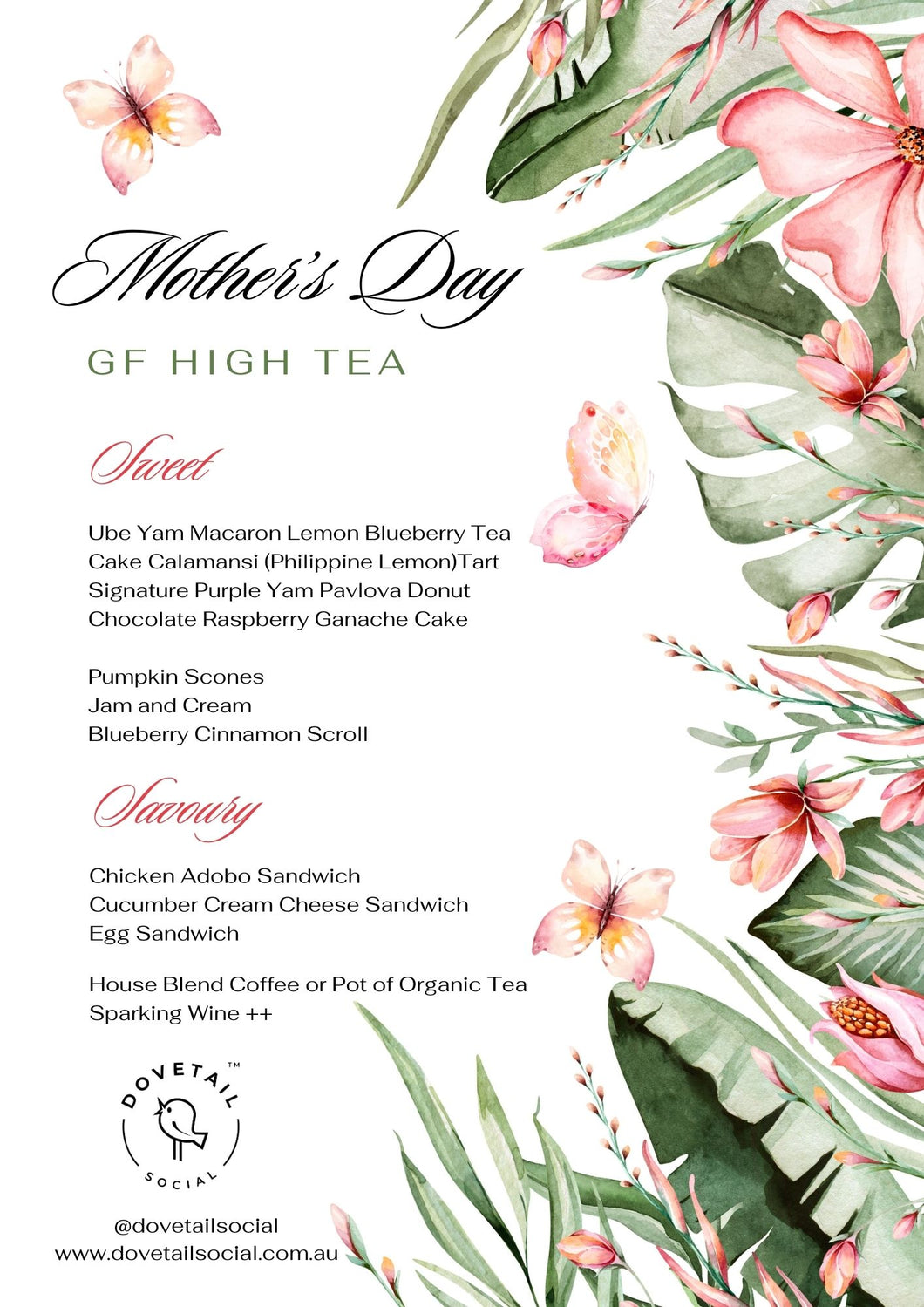 Mother's Day High Tea (2pm Seating)