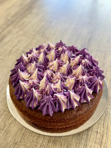 Ube Purple Yam Cream Cheese Frosting Cake (GF)
