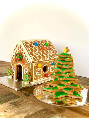 Bespoke Gluten Free Ginger Bread House and Tree Combination